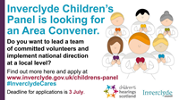 Inverclyde Children's Panel area convener recruitment